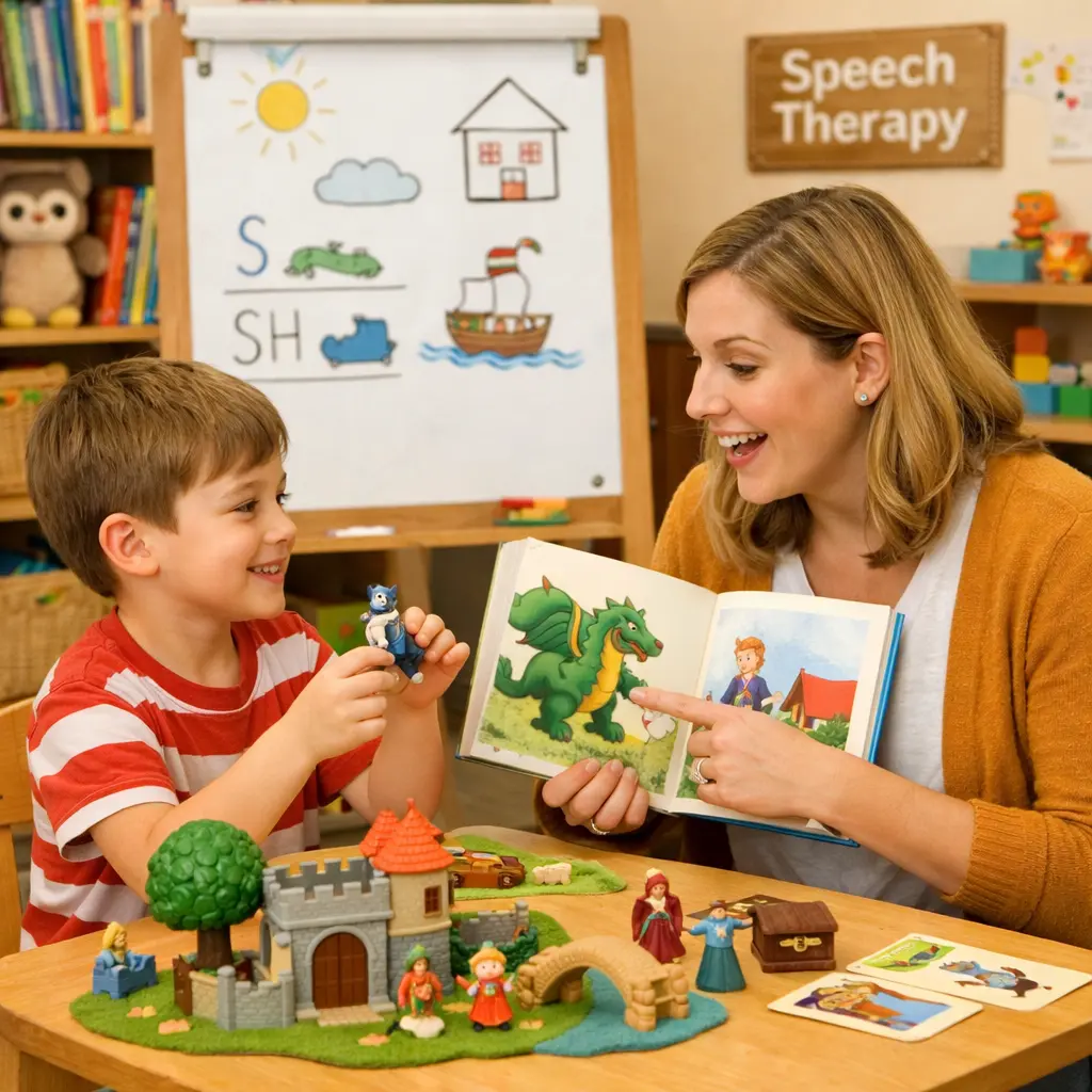 How Speech Therapy Helps Children With Communication Disorders How Speech Therapy Helps Children With Communication Disorders play-based therapy activity.