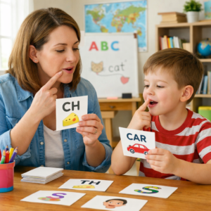 Speech Delay vs Language Delay: What’s the Difference? Speech Delay vs Language Delay What’s the Difference illustration of articulation practice